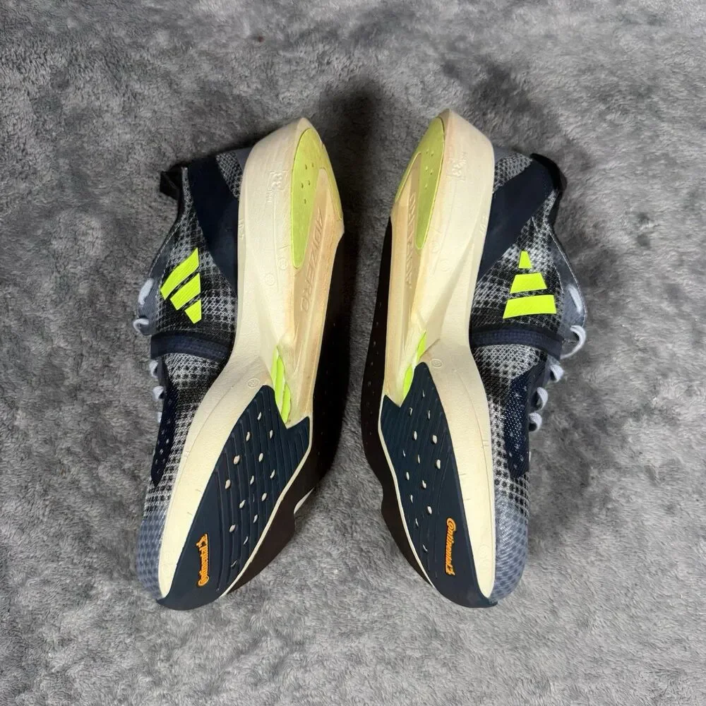 Adidas AdiZero Takumi 9 Running Shoes Blue Lucid Lemon IG3133 Men’s Size 5.5